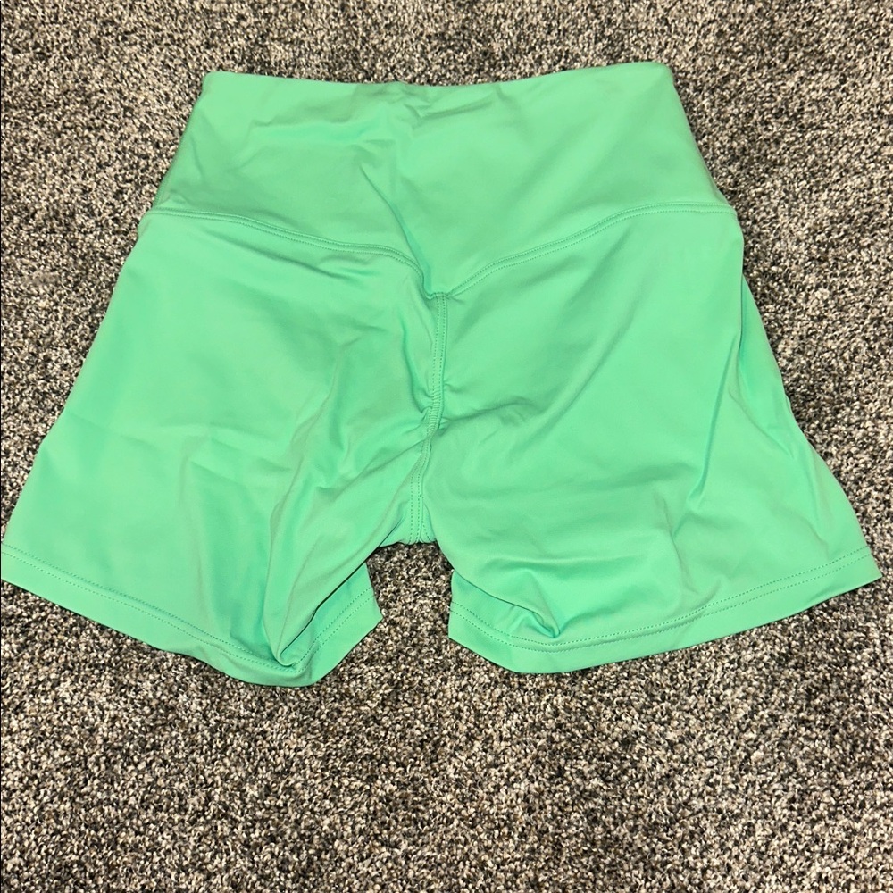 5/$20 Women's Green Bike Shorts - Picture 3 of 6